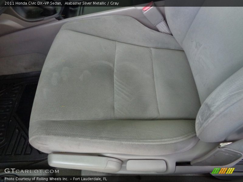 Alabaster Silver Metallic / Gray 2011 Honda Civic DX-VP Sedan