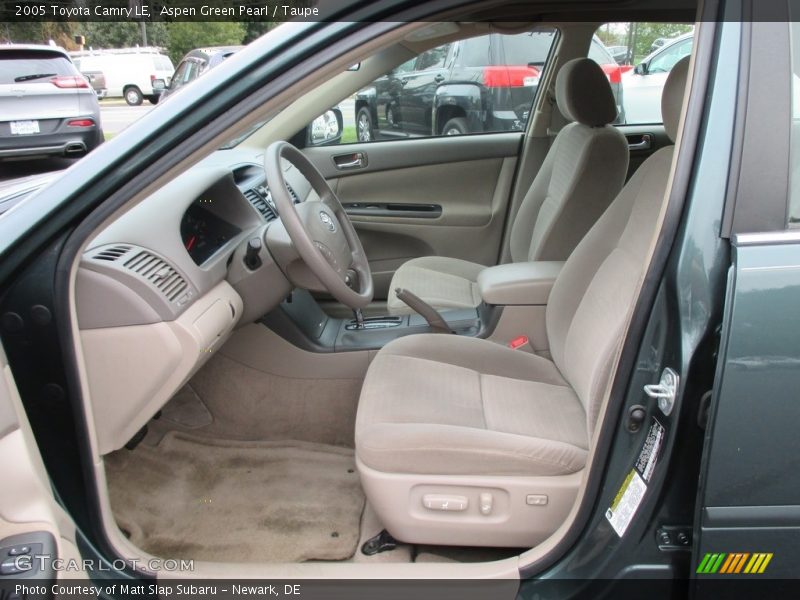 Aspen Green Pearl / Taupe 2005 Toyota Camry LE