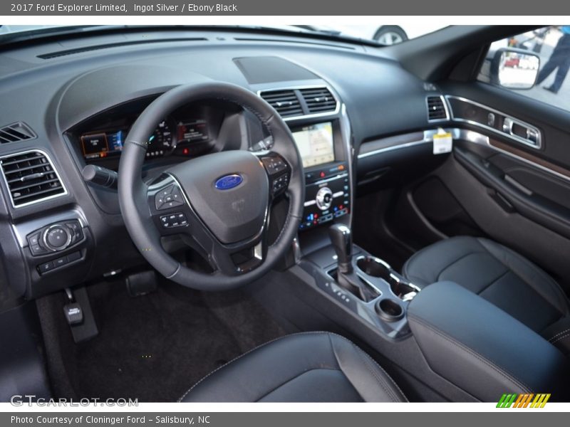 Ingot Silver / Ebony Black 2017 Ford Explorer Limited