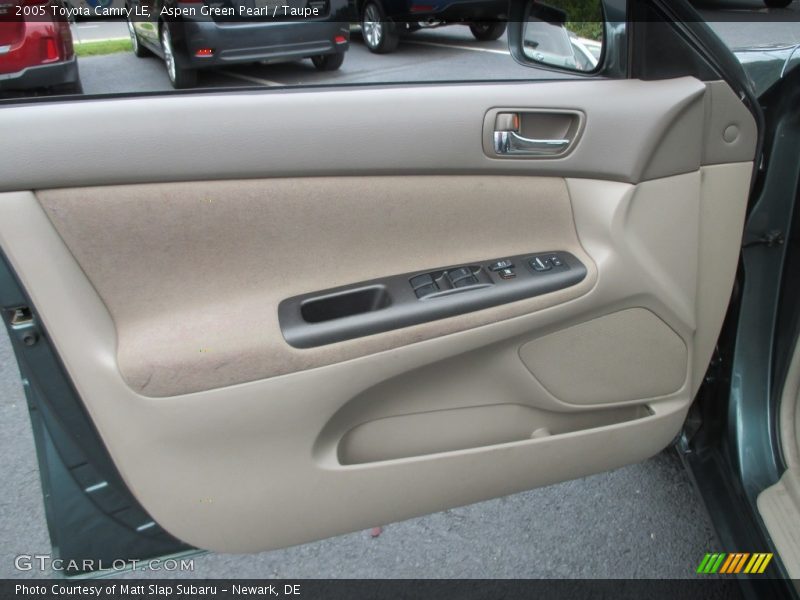 Aspen Green Pearl / Taupe 2005 Toyota Camry LE