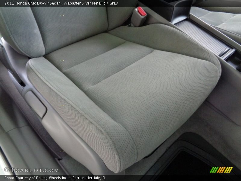 Alabaster Silver Metallic / Gray 2011 Honda Civic DX-VP Sedan