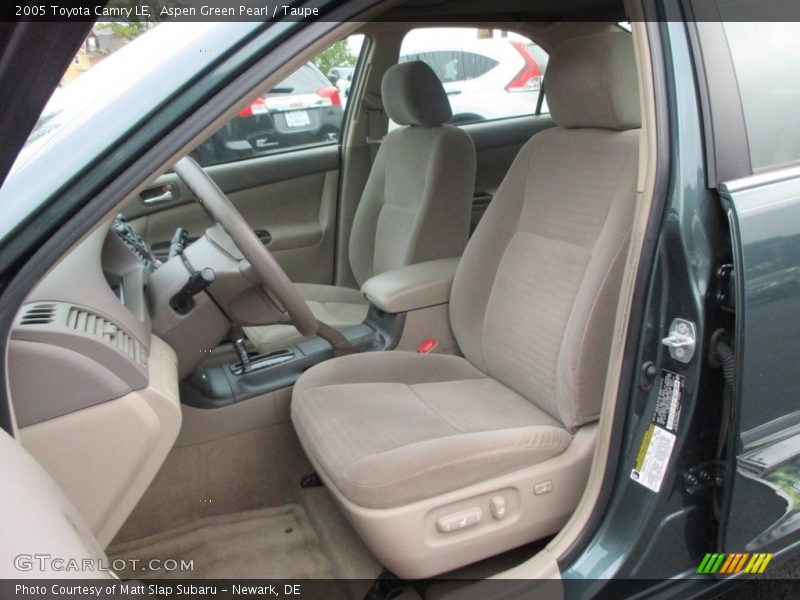 Aspen Green Pearl / Taupe 2005 Toyota Camry LE