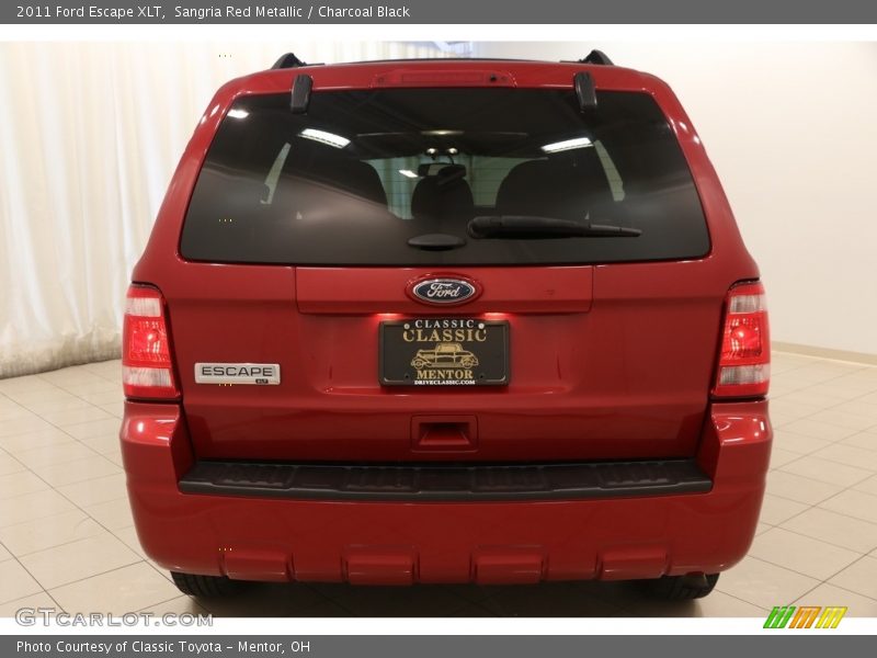 Sangria Red Metallic / Charcoal Black 2011 Ford Escape XLT