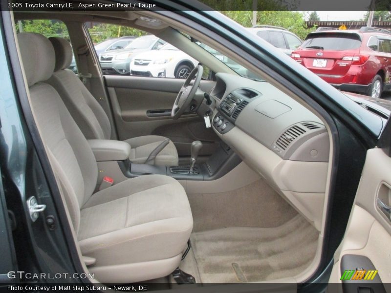 Aspen Green Pearl / Taupe 2005 Toyota Camry LE