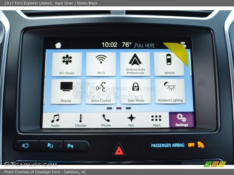 Ingot Silver / Ebony Black 2017 Ford Explorer Limited