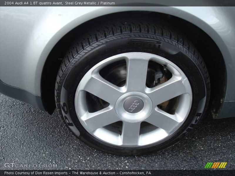 Steel Grey Metallic / Platinum 2004 Audi A4 1.8T quattro Avant