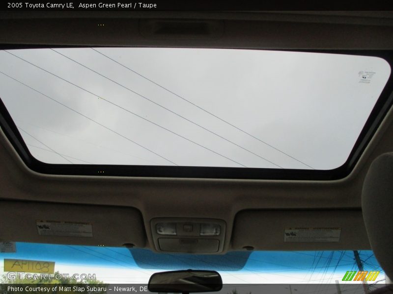 Aspen Green Pearl / Taupe 2005 Toyota Camry LE