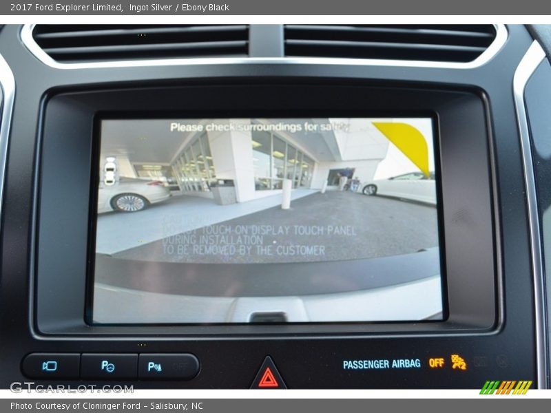 Ingot Silver / Ebony Black 2017 Ford Explorer Limited