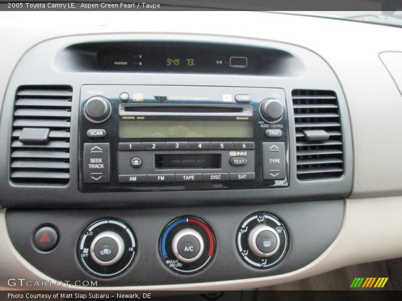 Aspen Green Pearl / Taupe 2005 Toyota Camry LE