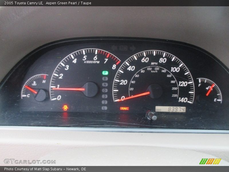 Aspen Green Pearl / Taupe 2005 Toyota Camry LE