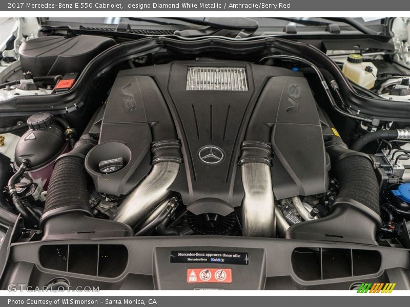  2017 E 550 Cabriolet Engine - 4.7 Liter Turbocharged DOHC 24-Valve VVT V8
