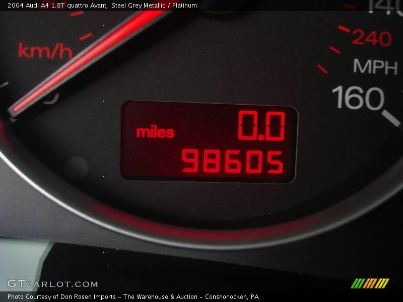 Steel Grey Metallic / Platinum 2004 Audi A4 1.8T quattro Avant