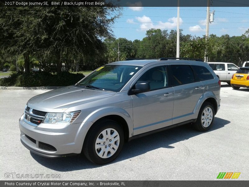 Billet / Black/Light Frost Beige 2017 Dodge Journey SE