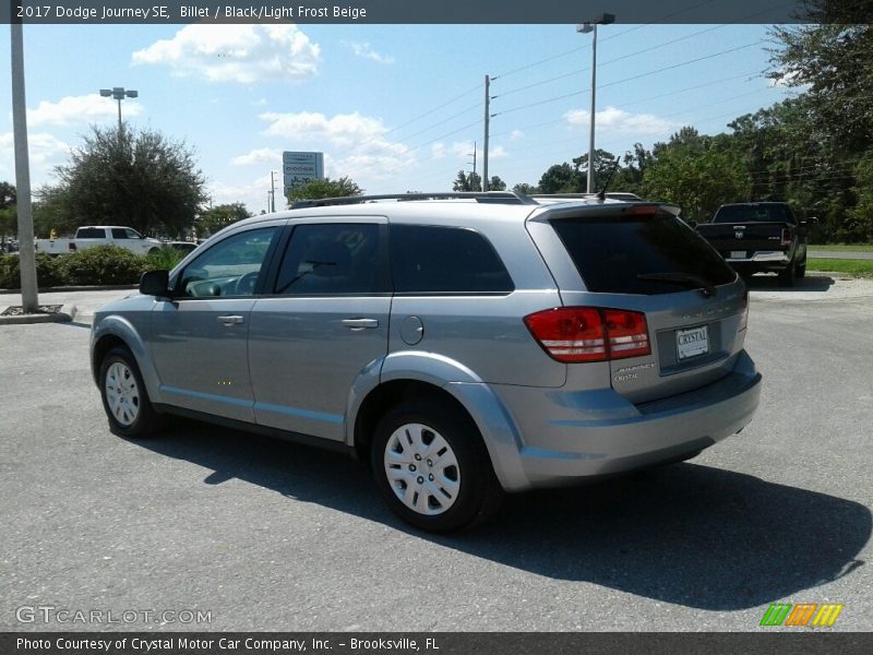 Billet / Black/Light Frost Beige 2017 Dodge Journey SE