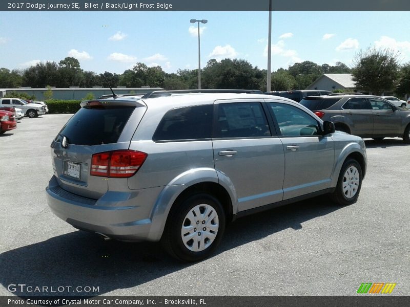 Billet / Black/Light Frost Beige 2017 Dodge Journey SE
