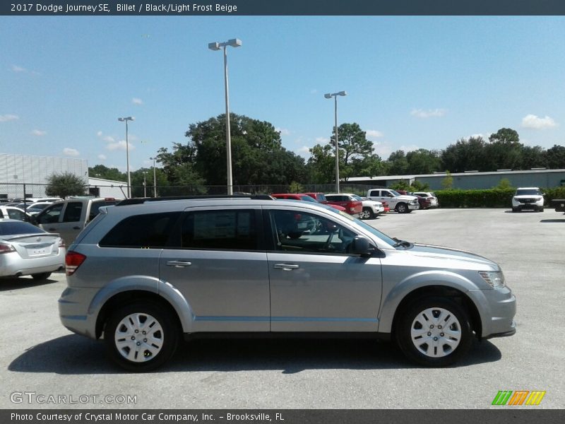 Billet / Black/Light Frost Beige 2017 Dodge Journey SE