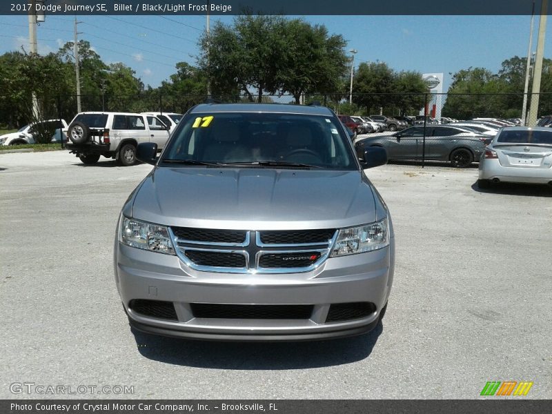 Billet / Black/Light Frost Beige 2017 Dodge Journey SE