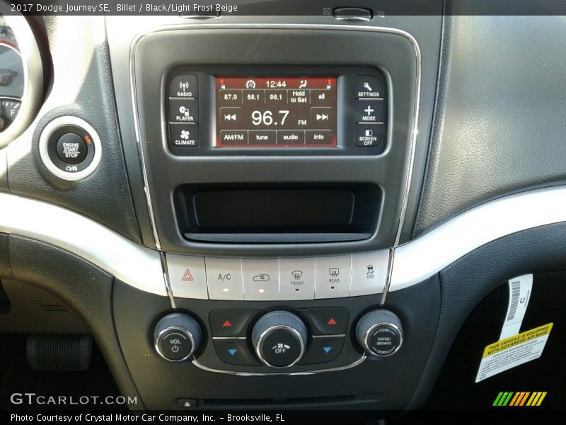 Billet / Black/Light Frost Beige 2017 Dodge Journey SE