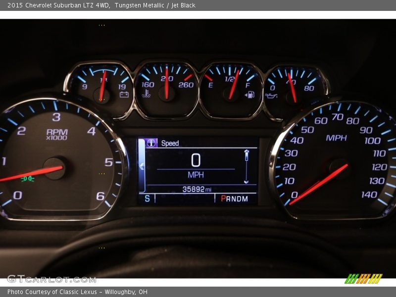 Tungsten Metallic / Jet Black 2015 Chevrolet Suburban LTZ 4WD