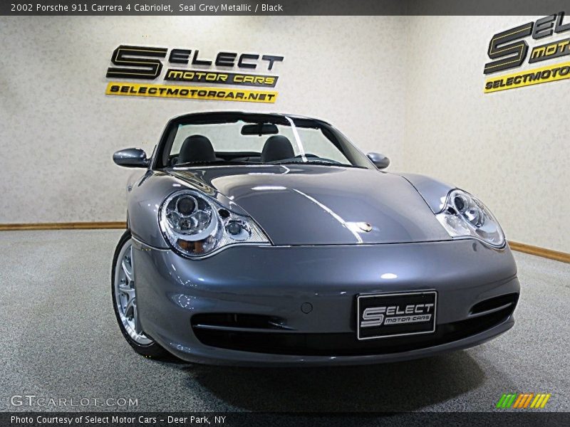 Seal Grey Metallic / Black 2002 Porsche 911 Carrera 4 Cabriolet