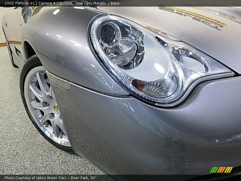 Seal Grey Metallic / Black 2002 Porsche 911 Carrera 4 Cabriolet