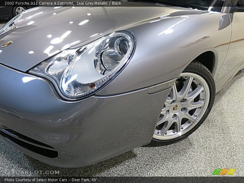 Seal Grey Metallic / Black 2002 Porsche 911 Carrera 4 Cabriolet