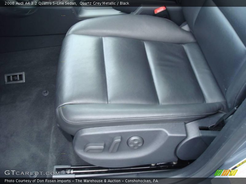 Quartz Grey Metallic / Black 2008 Audi A4 3.2 Quattro S-Line Sedan