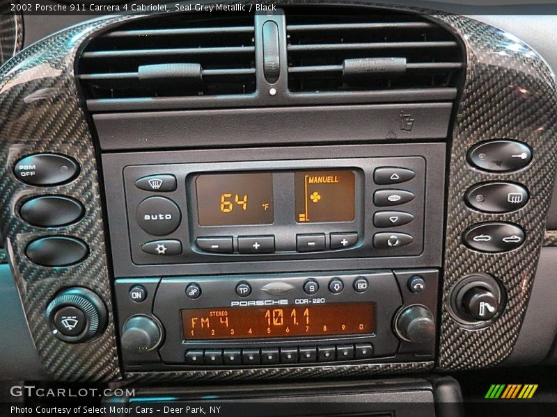 Seal Grey Metallic / Black 2002 Porsche 911 Carrera 4 Cabriolet