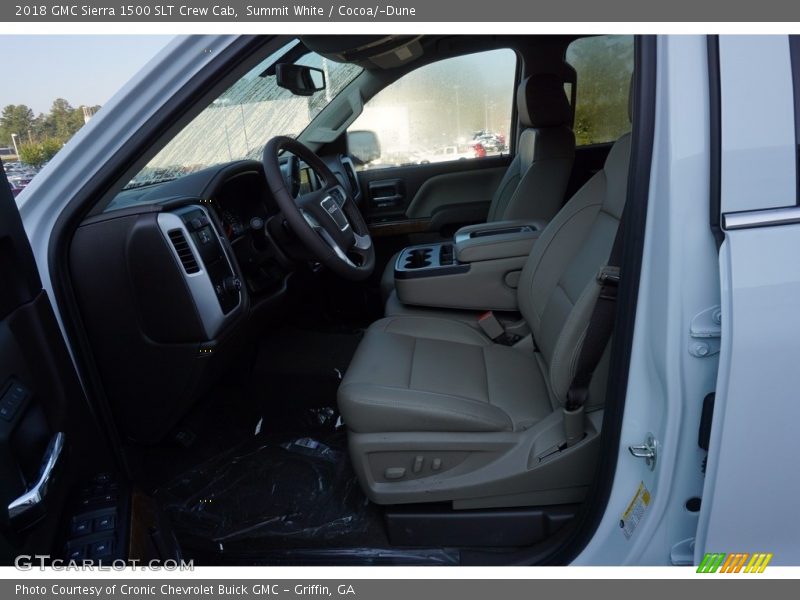 Summit White / Cocoa/­Dune 2018 GMC Sierra 1500 SLT Crew Cab