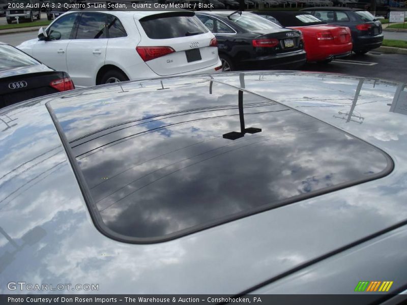 Quartz Grey Metallic / Black 2008 Audi A4 3.2 Quattro S-Line Sedan