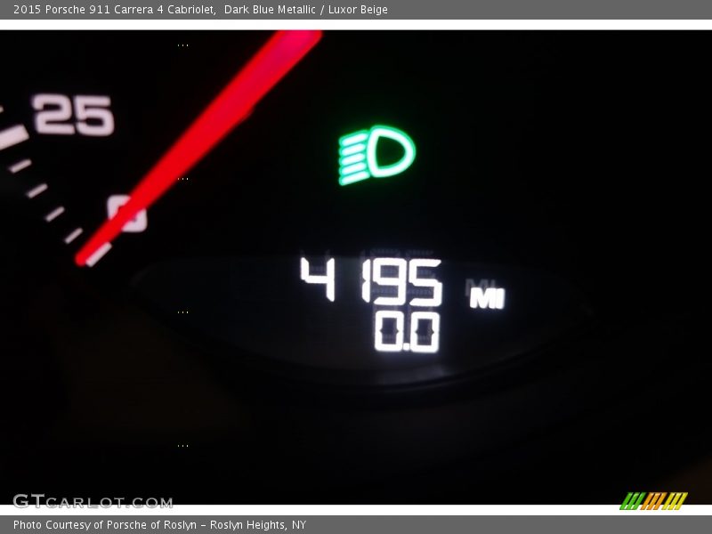 Dark Blue Metallic / Luxor Beige 2015 Porsche 911 Carrera 4 Cabriolet