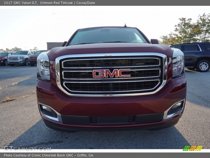 Crimson Red Tintcoat / Cocoa/Dune 2017 GMC Yukon SLT