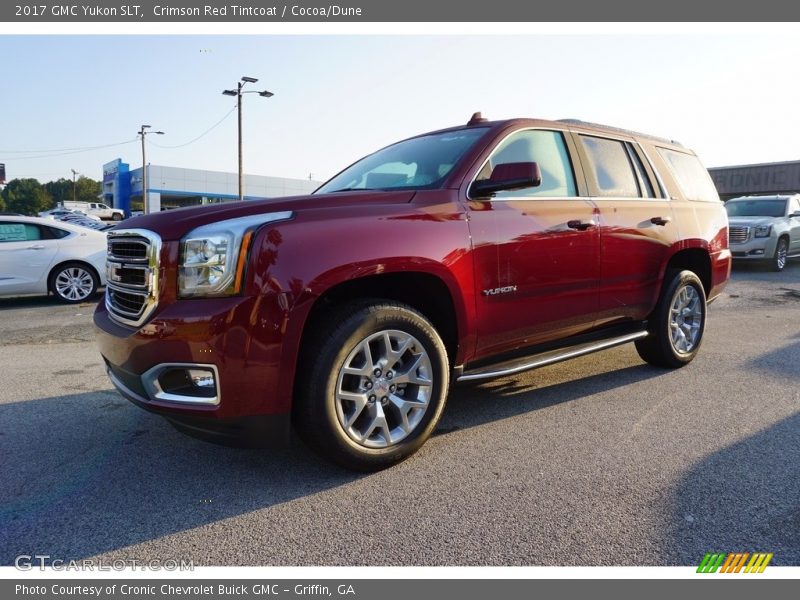 Crimson Red Tintcoat / Cocoa/Dune 2017 GMC Yukon SLT