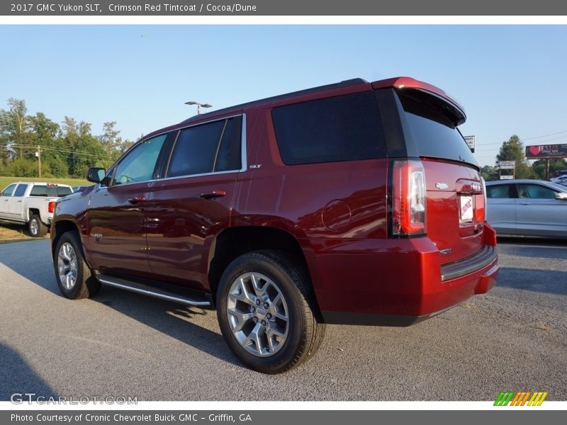 Crimson Red Tintcoat / Cocoa/Dune 2017 GMC Yukon SLT