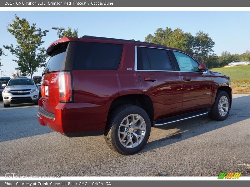 Crimson Red Tintcoat / Cocoa/Dune 2017 GMC Yukon SLT
