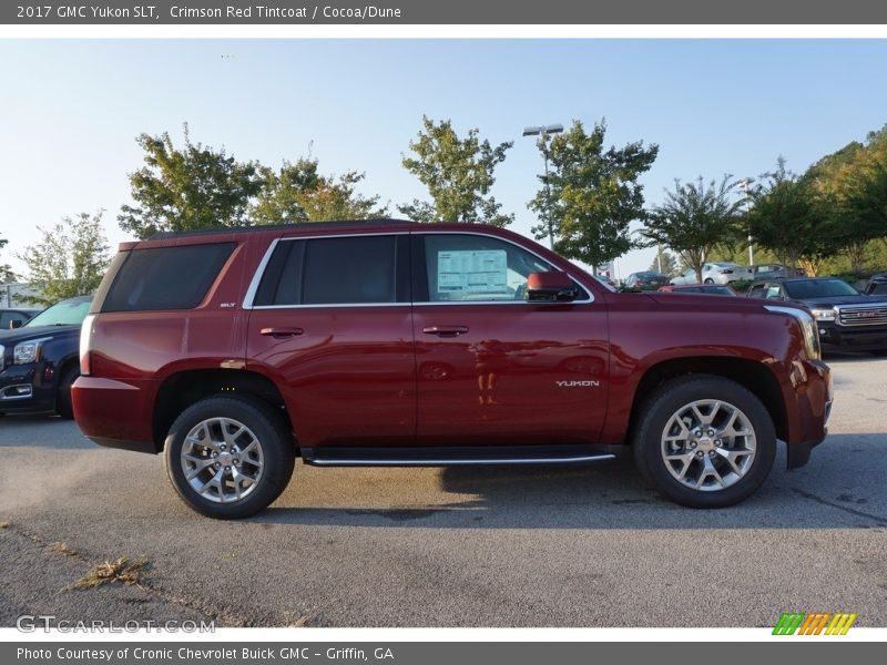 Crimson Red Tintcoat / Cocoa/Dune 2017 GMC Yukon SLT