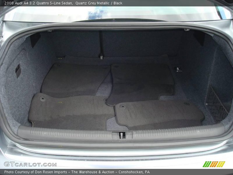 Quartz Grey Metallic / Black 2008 Audi A4 3.2 Quattro S-Line Sedan