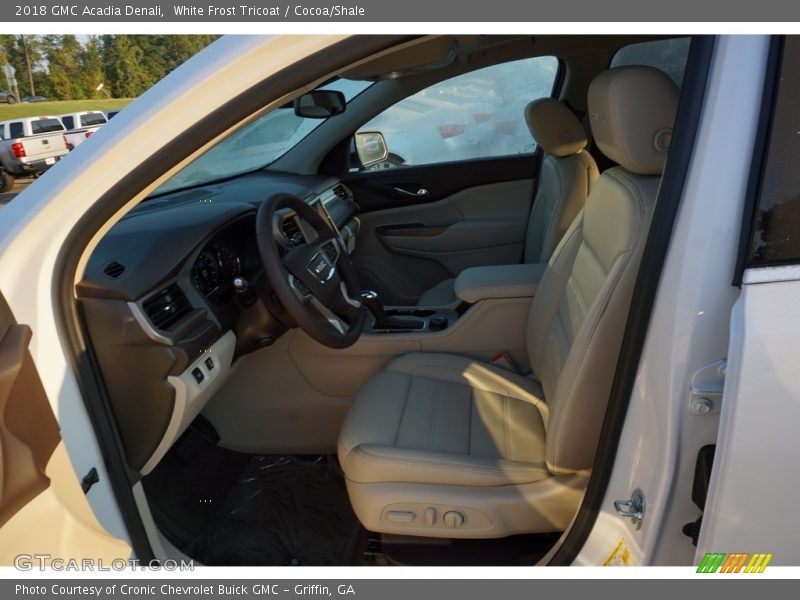 White Frost Tricoat / Cocoa/Shale 2018 GMC Acadia Denali