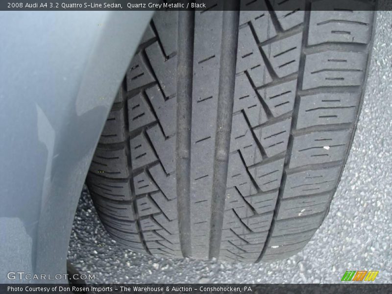 Quartz Grey Metallic / Black 2008 Audi A4 3.2 Quattro S-Line Sedan