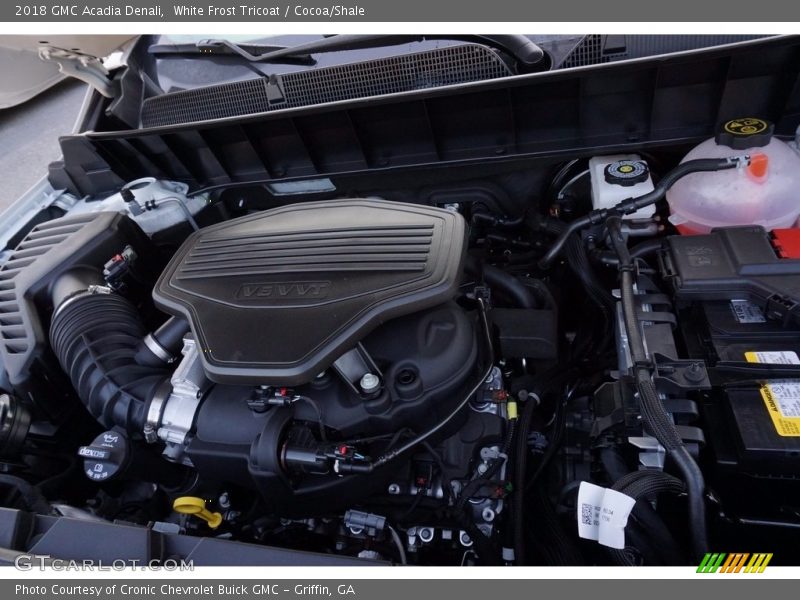 White Frost Tricoat / Cocoa/Shale 2018 GMC Acadia Denali