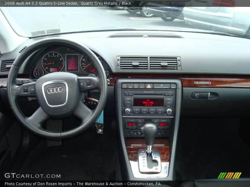 Quartz Grey Metallic / Black 2008 Audi A4 3.2 Quattro S-Line Sedan