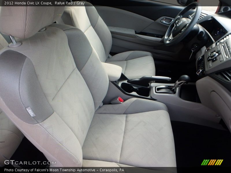 Rallye Red / Gray 2012 Honda Civic LX Coupe