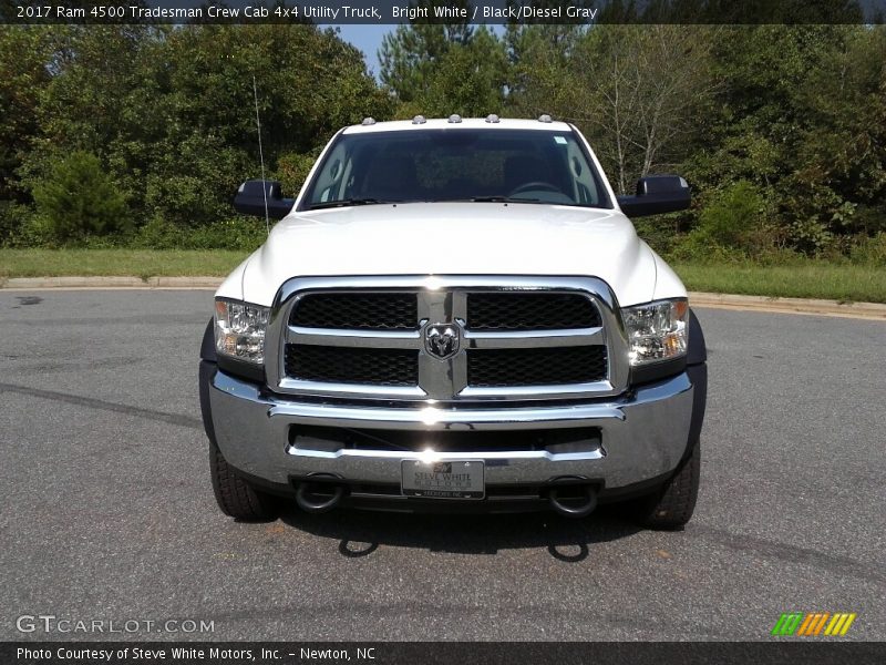 Bright White / Black/Diesel Gray 2017 Ram 4500 Tradesman Crew Cab 4x4 Utility Truck