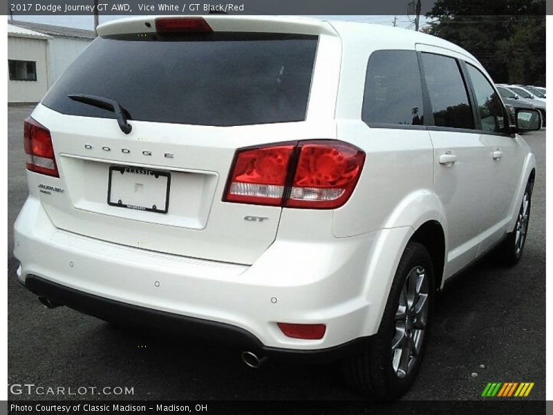Vice White / GT Black/Red 2017 Dodge Journey GT AWD