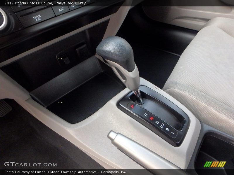 Rallye Red / Gray 2012 Honda Civic LX Coupe