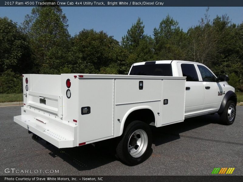 Bright White / Black/Diesel Gray 2017 Ram 4500 Tradesman Crew Cab 4x4 Utility Truck