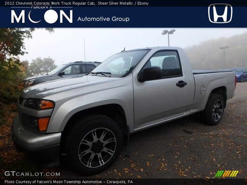 Sheer Silver Metallic / Ebony 2012 Chevrolet Colorado Work Truck Regular Cab