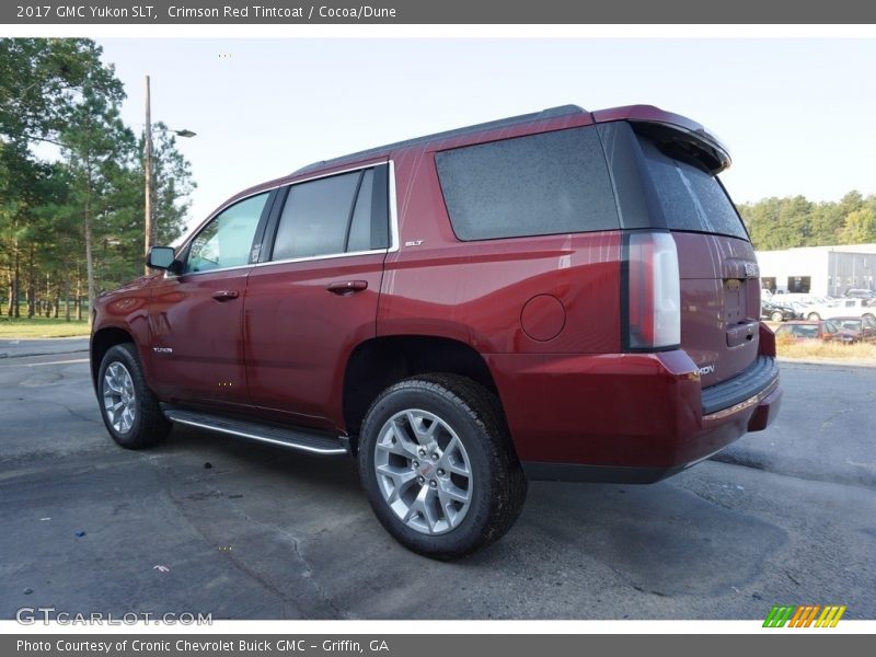 Crimson Red Tintcoat / Cocoa/Dune 2017 GMC Yukon SLT