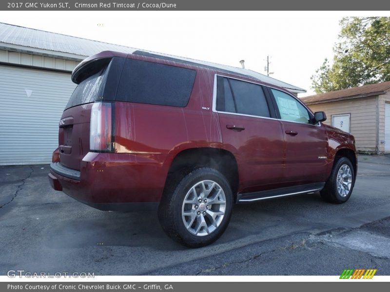 Crimson Red Tintcoat / Cocoa/Dune 2017 GMC Yukon SLT