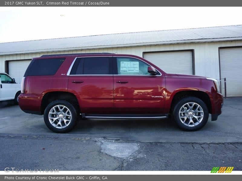 Crimson Red Tintcoat / Cocoa/Dune 2017 GMC Yukon SLT